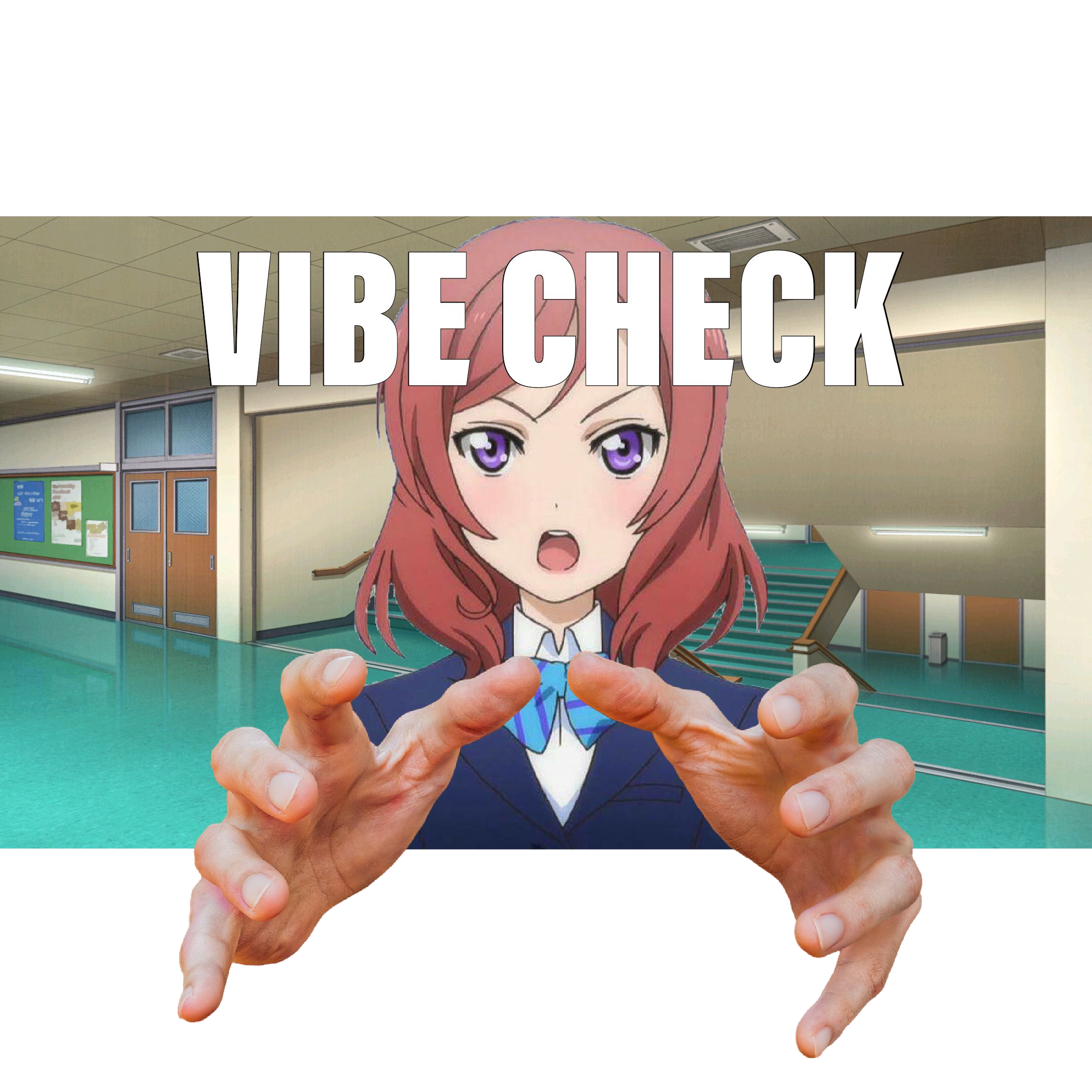 Vibe Check Meme Transparent Background
