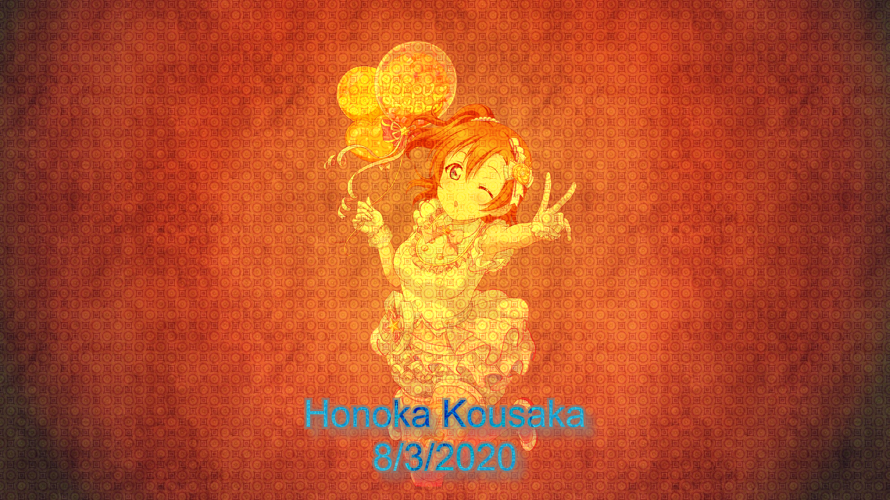 Happy Birthday, Honoka Kousaka, the leader of Muse!
