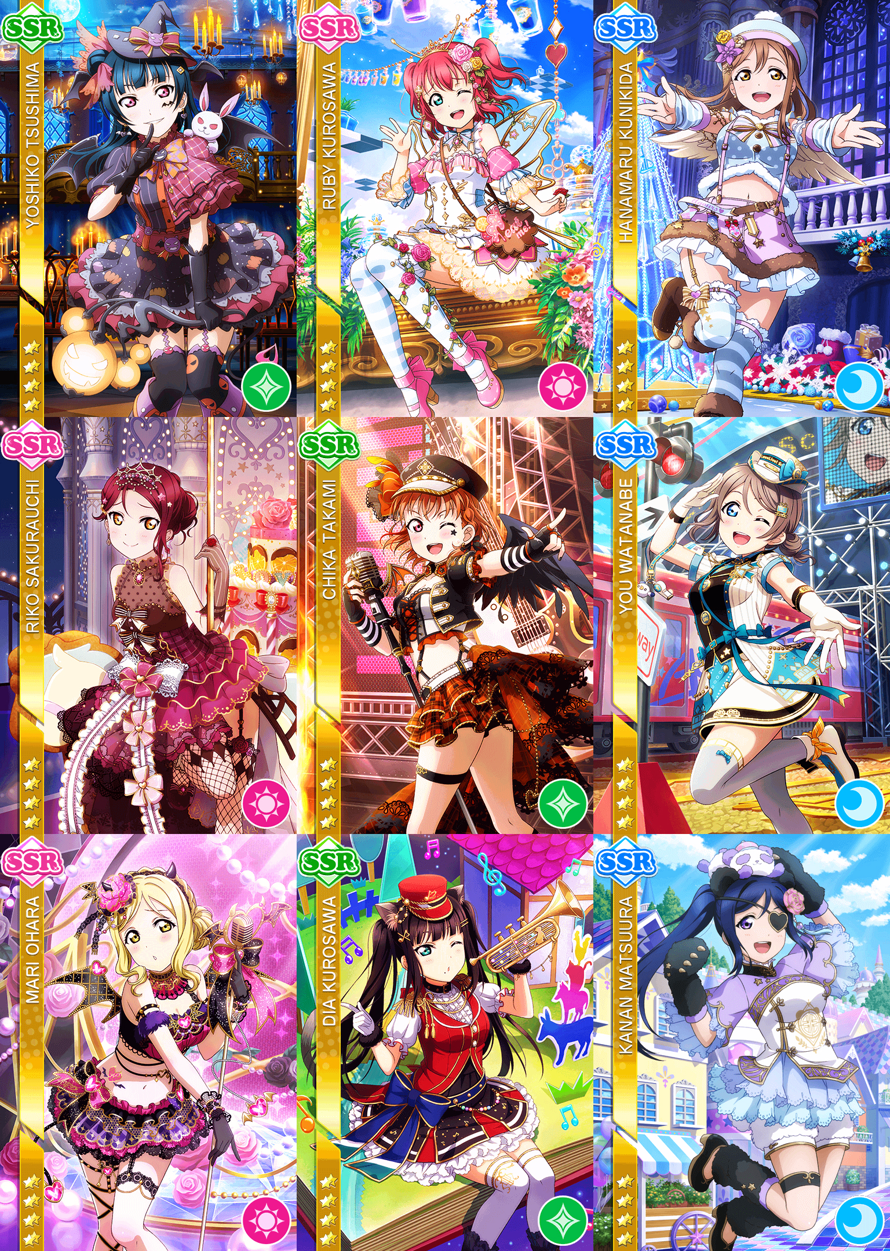 What SSR cards do I want to see in SIFAS? Aqours edition!