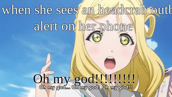 Half life is a good game.
I made a meme of Mari Ohara.
When she was messaging Fred Whiplash0202,
an...