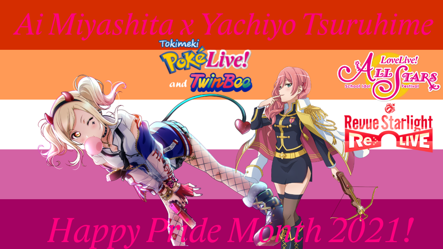 Here is the fourth Pride Month wallpaper in my series of wallpapers celebrating my Tokimeki...