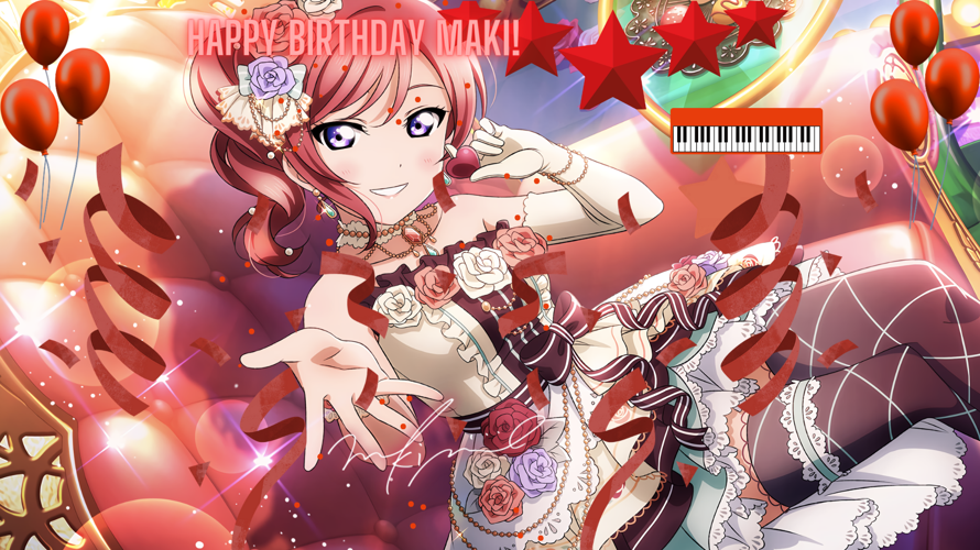 Happy Birthday Maki chan!! So beautiful!! I remember last year I made 2 submissions for Maki's...