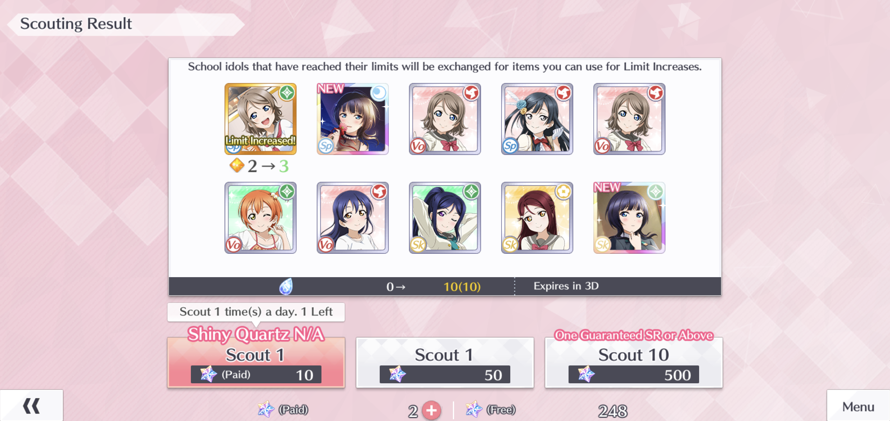 I impulsively scouted in the Niji box  I'm planning on saving up for whenever Maki's next gacha...