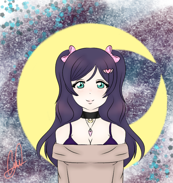 Happy Birthday Nozomi ~💜 I know it is a bit late but here it is. I know my drawing it is not that...