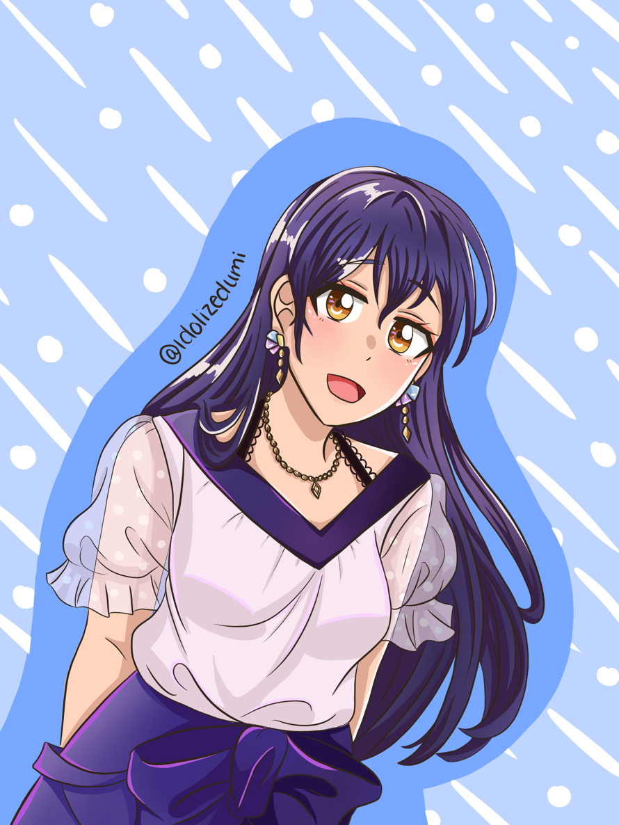 A drawing of umi! If anyone could help me improve with critic it would be appreciated : 