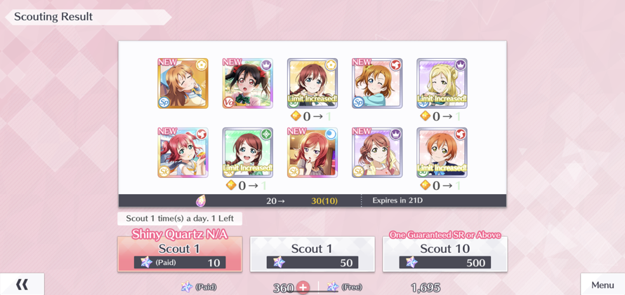 So I've been working on saving my stars for when Fes Maki comes to EN since she' GORGEOUS and I...