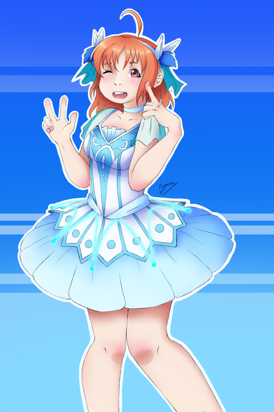 I made a WBNW Chika drawing !!