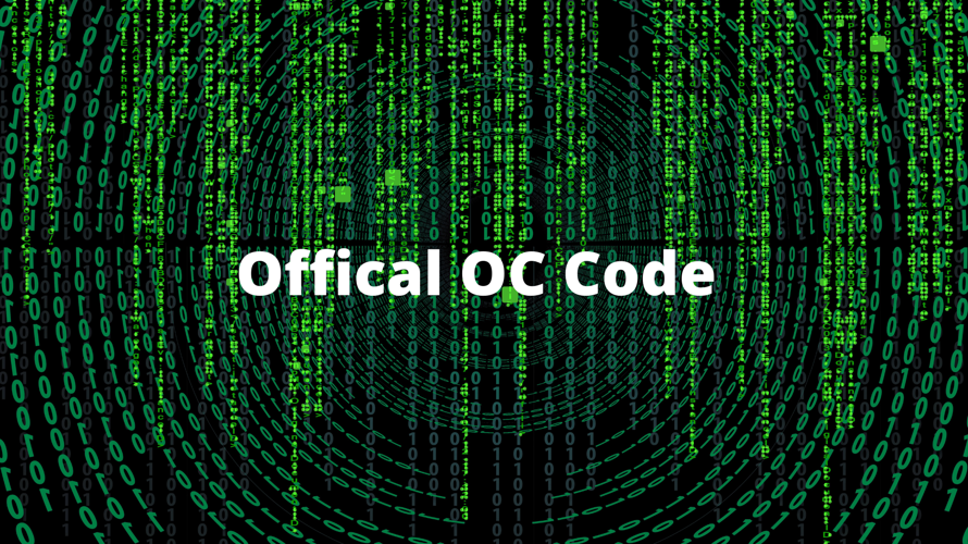 Friends, The time has come! Today we share the OC code of my OC! It's..