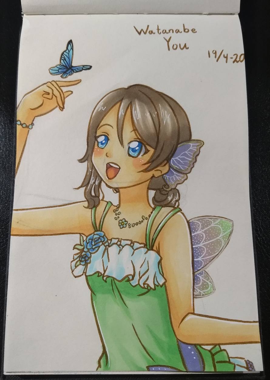 I drew Fairy You for her birstday <3