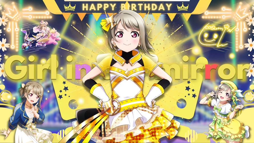 And not forgetting Kasumin! HAPPY BIRTHDAY!! 💛👑