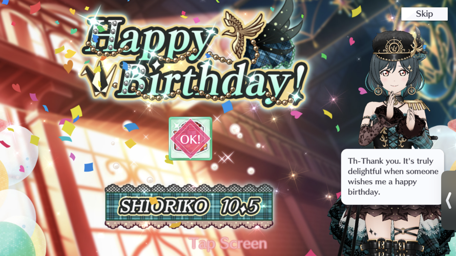 Happy birthday shioriko! Hope you have a wonderful birthday!!!