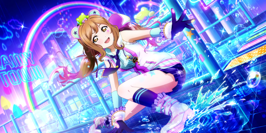 My very first card edit!! Raindrop Maru   Raindrop Kanan!! Let me know what you think uwu