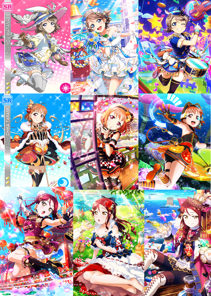 Cards I want to see in SIFAS for each girl~ Aqours Second Years