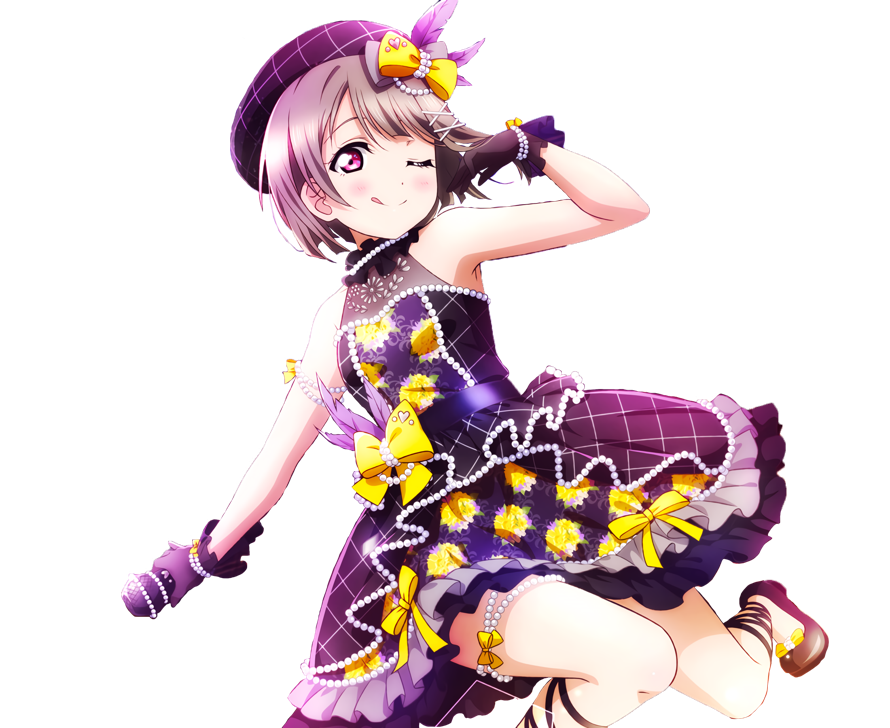 Did a transparent of Kasumi's idolized UR for an edit so I'll share ^^