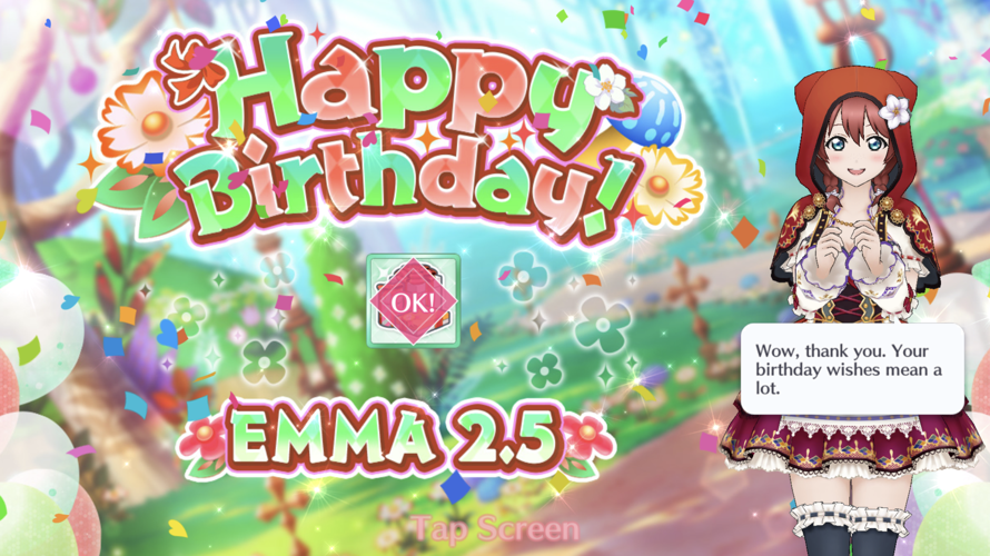 Happy birthday Emma! HOpe you have a lovely birthday!