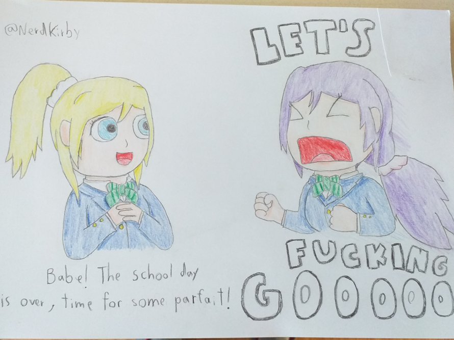 Hi, this is my first post here! I'd like to submit this drawing I made for Nozomi's birthday that I...