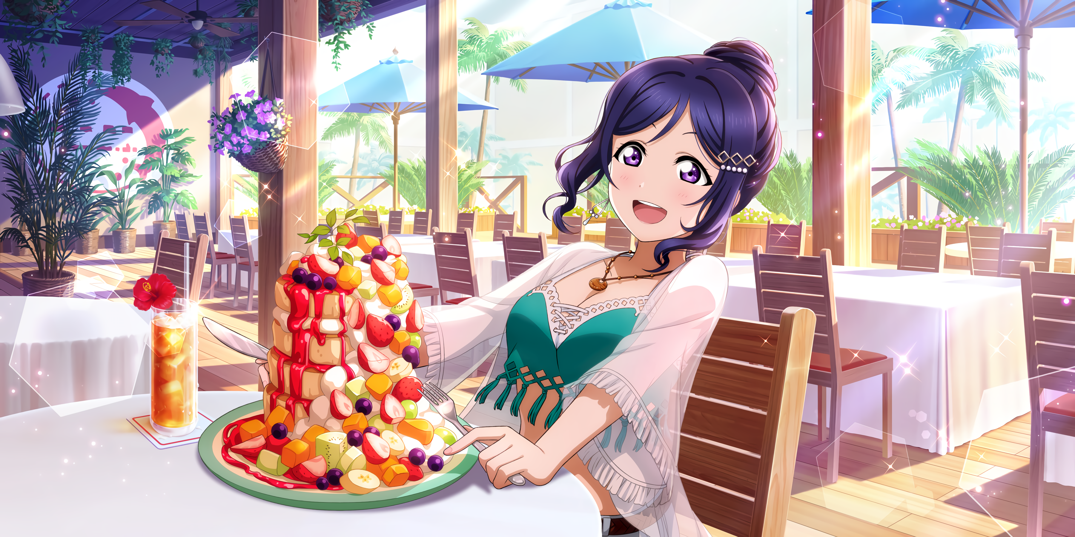 Ur Matsuura Kanan Sweets Bigger Than They Looked Tropical Vacation Cards List All Stars Idol Story Love Live