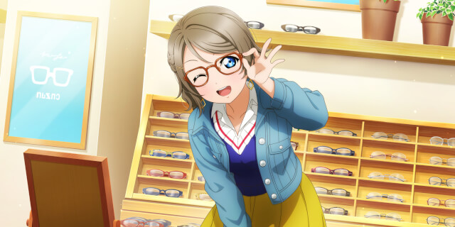 SR You Watanabe 「What do you think of me in glasses? / 🎵 Mitaiken HORIZON」