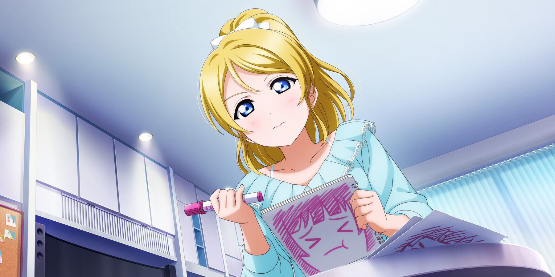 SR Eli Ayase 「I Just Draw It like This, and Then... / 🎵 No brand girls ...