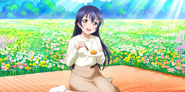 SR Sonoda Umi 「Now, dig in. / 🎵 HEART to HEART!」
