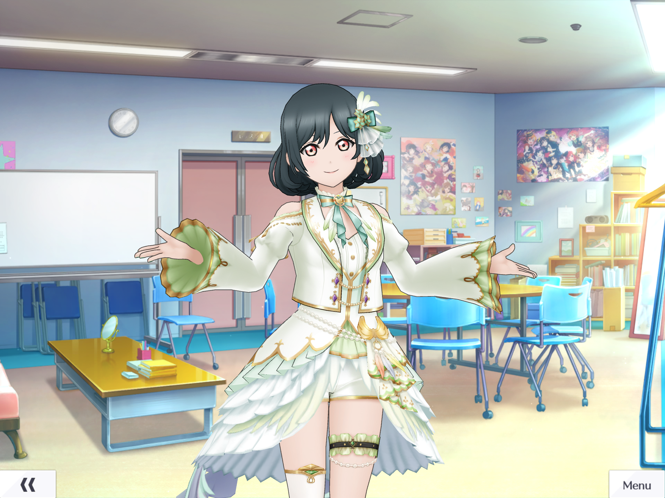 UR Mifune Shioriko's costume 「Jade-Colored Reverberations」, Costumes list, All Stars, Games