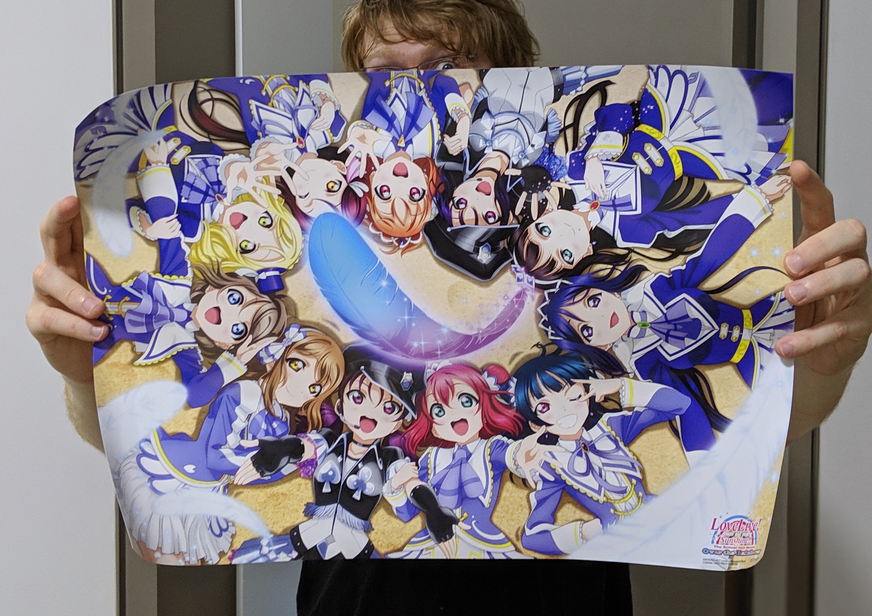 Official A3 poster of Love Live! Sunshine!! The School Idol Movie Over The Rainbow
