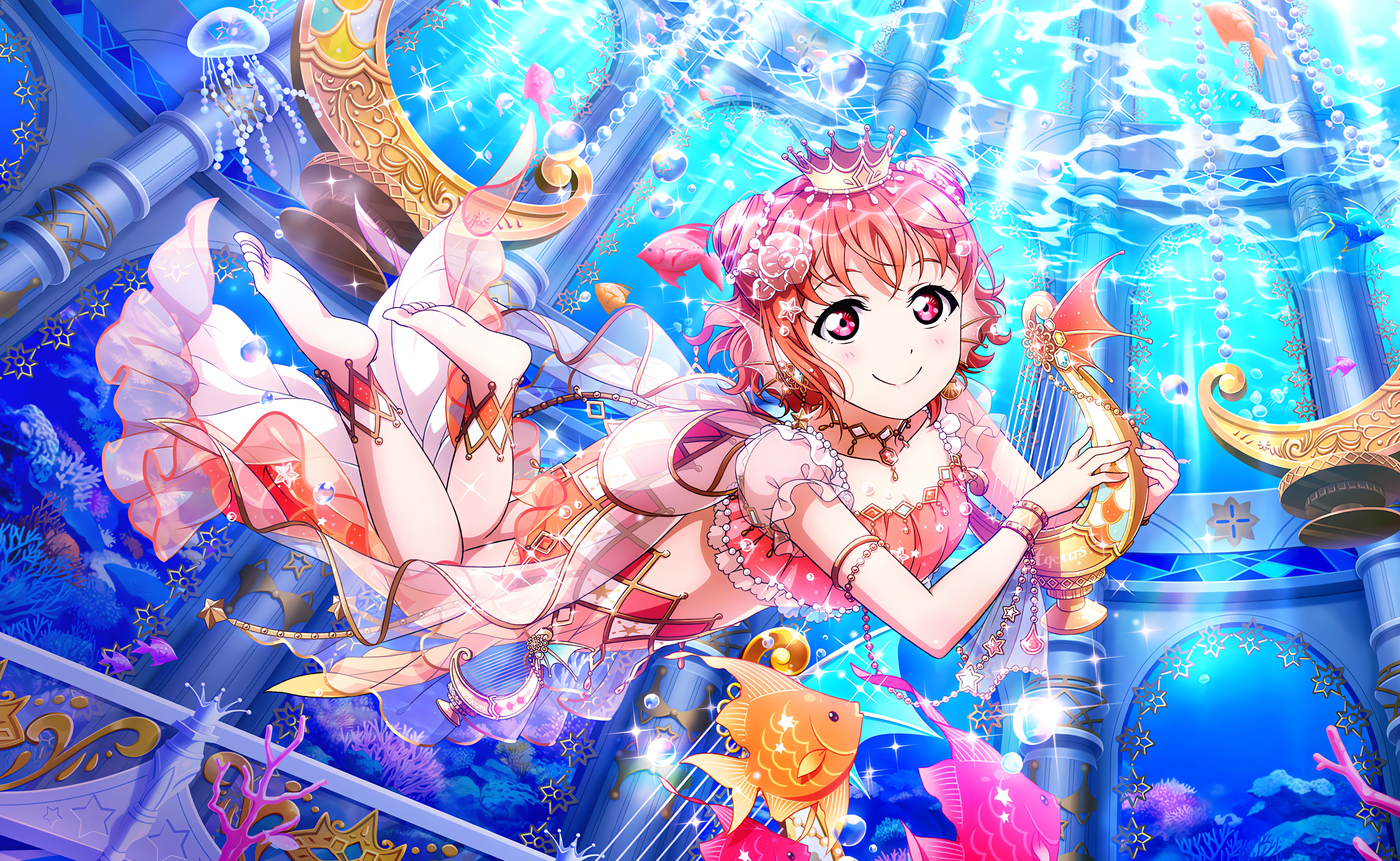 UR Chika Takami Pure 「Orange Mermaid」 | Cards list | SIF2 
