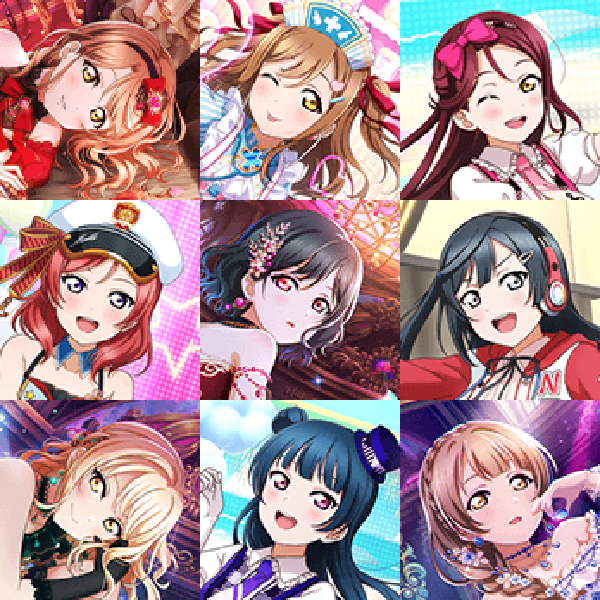 Cards list Cards list All Stars Games Idol Story Love Live!